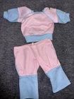 Vtg Cabbage Patch Kids Doll Pink And Blue Joggers Tlc CPK