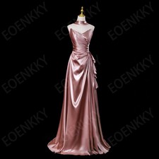 Elegant Evening Dresses Satin V-Neck Celebrity Party Dresses Off Shoulder 2026