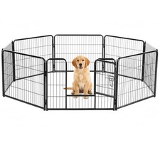 Dog Playpen, Dog Fence for Small Dogs Puppy/Indoor  Outdoor Bliss, Black