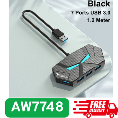 4 in 1 Port USB 3.0 Hub 5Gbps OTG Adapter mit Typ-C Stromanschluss für PC & Mac