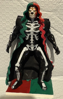 La Parka Tricolor Lucha Libre Figure 7'' Mexican Wrestler Handmade Collectible
