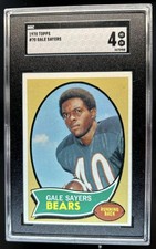 1970 Topps Gale Sayers #70 Bears SGC 4