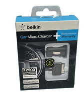 GENUINE BELKIN CAR MICRO CHARGER 5 WATT 3  30 PIN TO USB 2.0 IPAD IPHONE IPOD