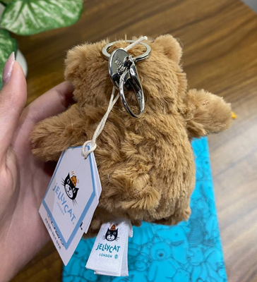 Jellycat Bartholomew Bear Plush Keychain Bag Charm Soft Cute Gift