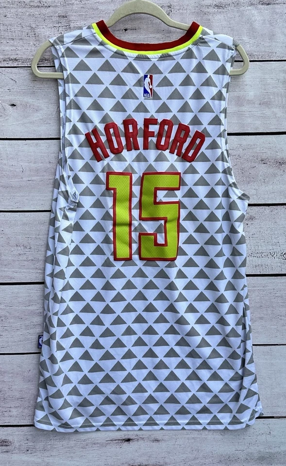 Camiseta deportiva Al Horford Atlanta Hawks Adidas 15 auténtica cosida talla grande para hombre +2 Foto 2 de 4