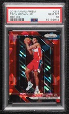 2018-19 Panini Prizm Red Ice Prizm Troy Brown Jr #213 PSA 10 GEM MT n8q