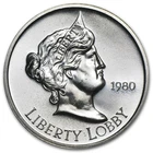 1980 Liberty Lobby Silver Eagle 1 oz Silver Round - Circulated