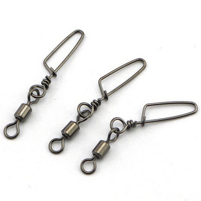#ad 100pcs Fishing Ball Bearing Rolling Swivel Coastlock Snap Decoy Connector Clips $24.55