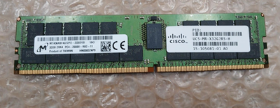 サーバーメモリ32GB DDR4MTA36ASF4G72PZ-26GEE1R1K MTA36ASF4G72PZ-2G6D1SI Micron 32GB 2Rx4 DDR4 PC4-2666V Rank ECC