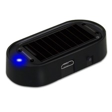 Car Solar Power Simulated Dummy Alarm, Anti-Theft LED Flashing Security Light...