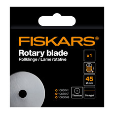 Fiskars Titanium Rolling Blade, Straight Cut (45mm), Standard Size F1066043