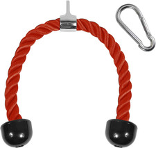 Deluxe Tricep Rope Cable Attachment, 27  36 Inch with 4 Colors, Exercise Machin