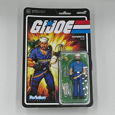 Super7 G.I. Joe ReAction Shipwreck Sailor Action Figure Boxed w Gun Rope