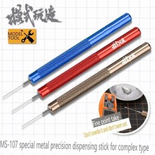 Metal precision glue dispensing tool for scale model and hobby crafts