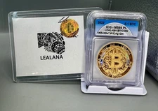 Lealana .10 Sil AUTOGRAPHED COA #18 Rainbow-Lim to 140- MS-69-bit coin CASASCIUS