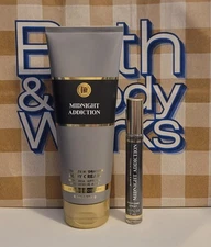 Bath & Body Works MIDNIGHT ADDICTION Body Cream & Mini Perfume Spray 