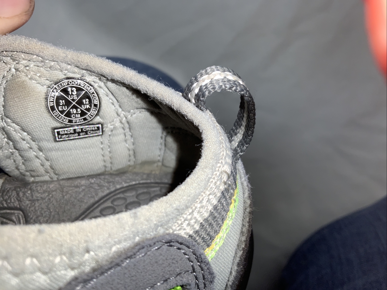 Sandali sportivi impermeabili Keen Newport grigio verde scarpe BAMBINI US 13 EU 31