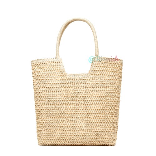 RIVERICH Summer Woven Tote Bag Shoulder Handbags Straw Beach Bags for Women - Picture 3 of 9