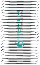 Dental Composite Plastic Amalgam Filling Full Double Ended Instruments Set of 22