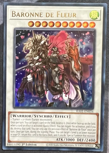 Yugioh! Baronne de Fleur - RA01-EN034 - Ultra Rare - 1st Edition Near Mint