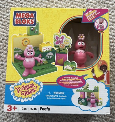 Mega Blocks Yo Gabba Gabba Foofa Set 85002 New and Factory Sealed