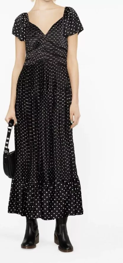 Ralph lauren black sales polka dot dress