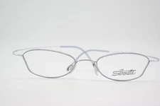Silhouette 6520 /10 TITAN Blue Silver Oval Eyeglass Frame New