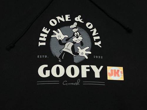 NEW Tokyo Disney Hoodie Adult Large Black White Disney100 Goofy 100th Japan - Picture 6 of 13