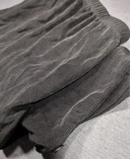 VTG Chico's Travellers Slinky Black Pants Slit Ankle Button Pull On Women Size 1