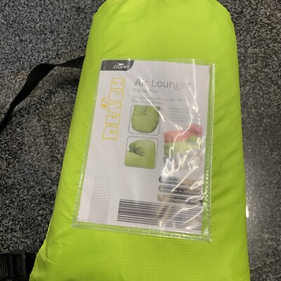 Air Lounger pillow plus Luftbett   neongrün Crane Beach NEU
