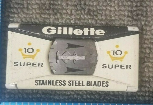 VINTAGE PAKET GILLETTE EDELSTAHL 10 SUPERKLINGEN 95A - Bild 2 von 3