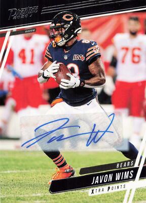 2020 Panini Prestige #9 Javon Wims Xtra Points Signatures Auto Bears