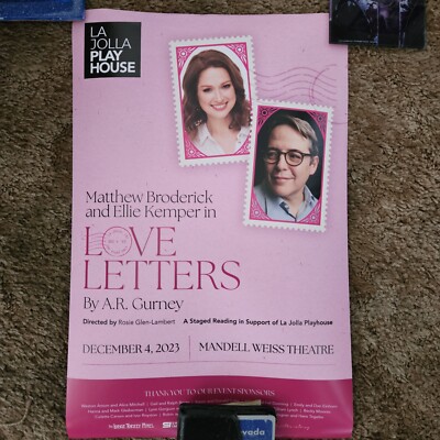 Same Day Shipping La Jolla Play House Love Letters Broderick Kemper 11x17 Poster