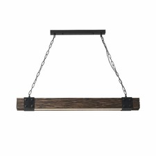 Wood Pendant Light Chandelier Lamp Farmhouse Hanging Ceiling Light Fixture