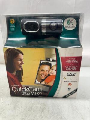 New Logitech QuickCam Ultra Vision Web Cam with Built-in Mic