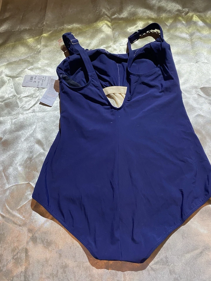 Traje de baño Anita Care AZUL BLANCO de una pieza, copa US 22 C Floridian L8 nuevo con etiquetas Foto 3 de 4