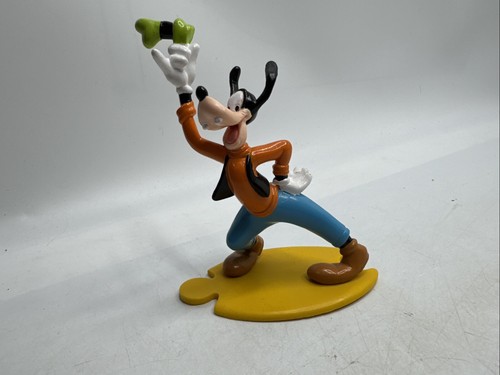 Vintage 4" Goofy Applause Walt Disney Figure Puzzle Piece Hat Off Ears Up - 第 1/7 張圖片