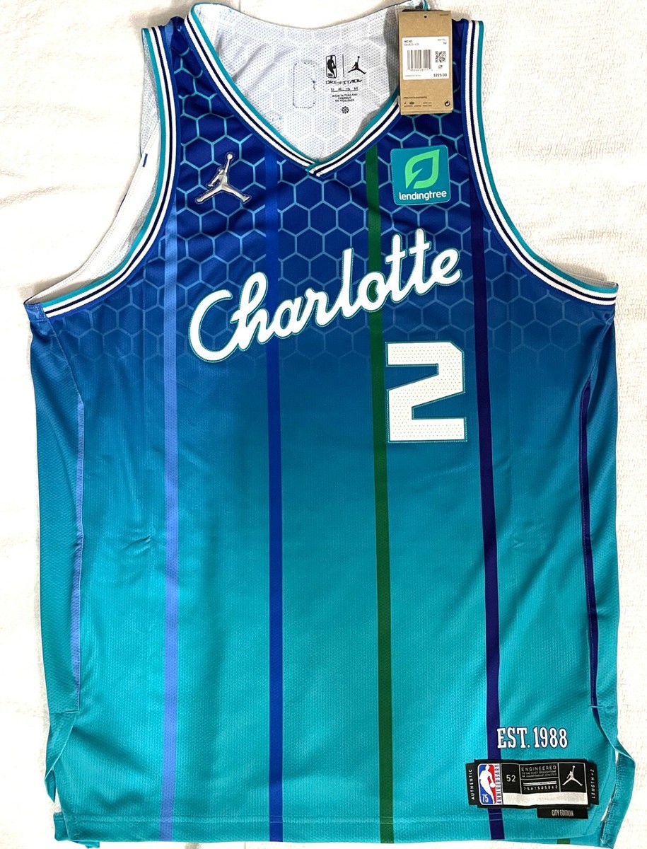 New Authentic Charlotte Hornets LaMelo Ball City Edition Jersey 52
