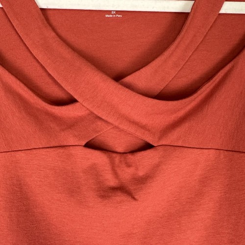 Top Soft Surroundings para mujer 3X cerradura cruzada algodón Pima modal elástico* - Imagen 3 de 16