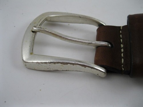 Allen Edmonds "DRY FORK" Leather Casual Belt #37282 Size 38 Brown (b264) - Picture 9 of 10