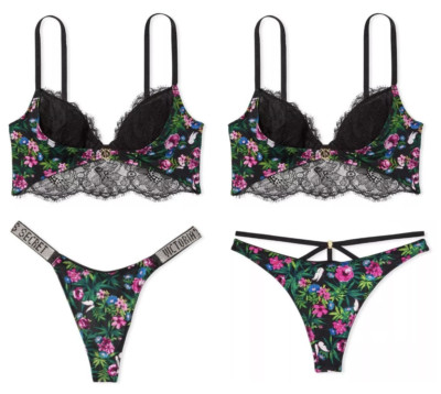 Victoria's Secret Very Sexy So Obsessed Unlined Corset Bra Top + Panty Set NWT
