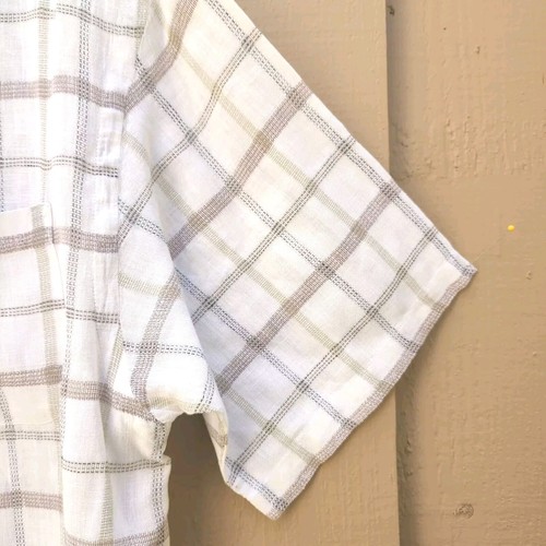 VTG FIELDMASTER Mens Linen Cotton Shirt LT Large Tall Short Sleeve Button Up - Picture 7 of 11
