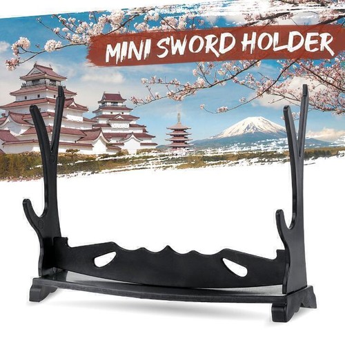 2 Tier Katana Samurai Sword Katana Holder ount Display Stand Bracket Rack Hanger - Picture 2 of 6