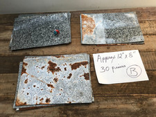 Lot 30 Galvanized Sheet Metal Rusty Natural Patina Colors 12" x 8" B 