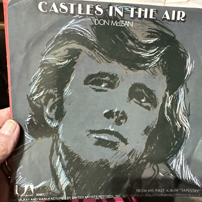 Don McLean 45 RPM Castles in the Air Vincent United Artists Vintage Record