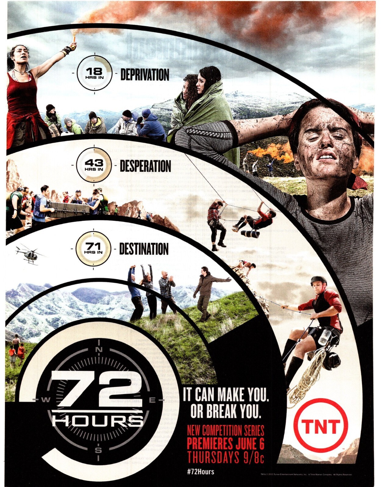 FRAMED ADVERT 10x8" 72 HOURS TV SHOW eBay