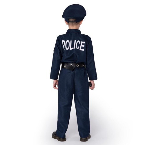 Kids Deluxe Police Officer Halloween role play, Cosplay Dress up Costume Set - Picture 4 of 10