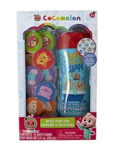 Cocomelon Bath Time Memory Game Body Wash And 10 Bath Foams New