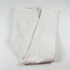 Paige Size 27 Skyline Ankle Peg Jeans White Wash Cotton Blend USA Made