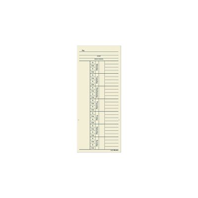 Adams Time Cards for Acroprint 125 ES700 ES900 ESP180 Time Clock 442764